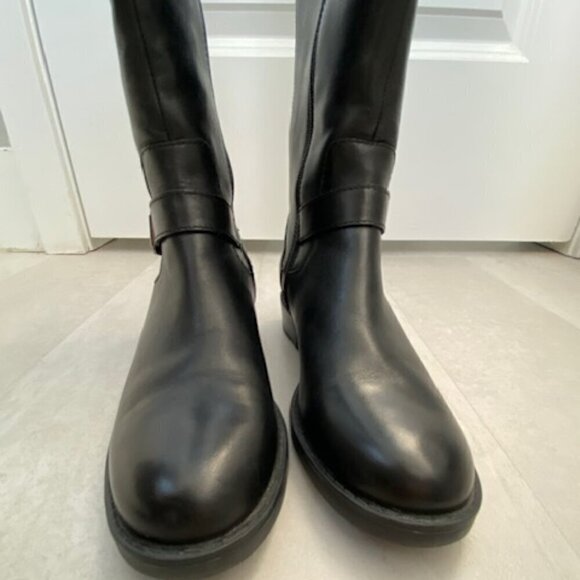 BLONDO Sylvia Dress Black Leather Waterproof Tall Riding Boots 6.5 - Picture 6 of 15